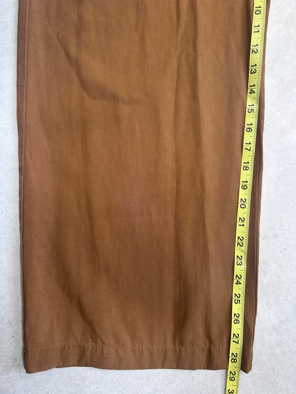 Madewell Harlow High Rise Wide Leg Trouser Pants in Acorn / Warm Brown Size 4 - Picture 13 of 16
